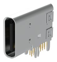 AMPHENOL COMMUNICATIONS SOLUTIONS GSB1C912140FSHR. 连接器, USB 连接器, 2.0 类型 C, 母, 14路, 通孔安装