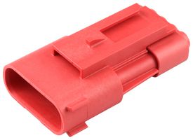 MOLEX 207778-1104 连接器外壳, 公, 4路, 3.6MM, 红色