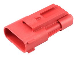 MOLEX 207778-1113 连接器外壳, 公, 3路, 3.6MM, 红色