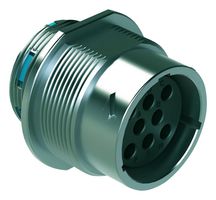 AMPHENOL SINE/TUCHEL AHDM04-18-08SR CIRCULAR CONNECTOR, RCPT, 8POS, PANEL