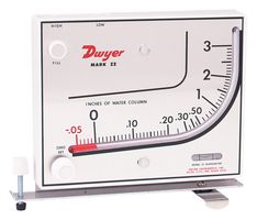 DWYER MARK II 25. 模制塑料压力计, 范围 0-3 W.C.,