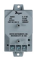 DWYER 668-6. 差分压力发送器, 范围