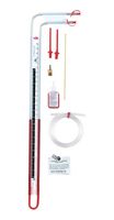 DWYER 1227. U-INCLINED MANOMETER, CLEAR, 16INCH-H2O