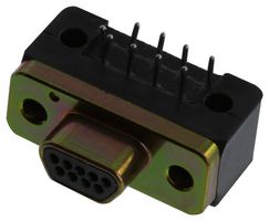 ITT CANNON MDM-9PCBR-F222 MICRO D SUB CONN, RECEPTACLE, 9POS