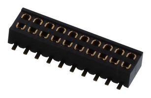 AMPHENOL COMMUNICATIONS SOLUTIONS 20021323-00020T4LF 连接器, 母, 20路, 2排, 1.27MM