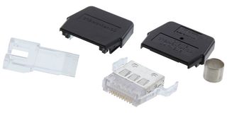 STEWART CONNECTOR SS-311010-26 连接器, 公, RJ50, 10P10C, 1端口, 屏蔽