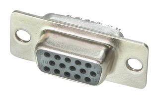 AMPHENOL CABLES ON DEMAND CN-DSUBHD15SK-000 HD D-SUB CONN, RCPT, 15P, DE, SOLDER CUP