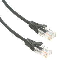 AMPHENOL CABLES ON DEMAND MP-6A28GNSBLK-005 PATCH CABLE, 8P8C, RJ45 PLUG-PLUG, 5
