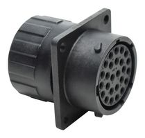AMPHENOL SINE/TUCHEL RTS016N26SHEC03 RECEPTACLE, SQUARE FLANGE, 26 POSITIONS, SIZE 16, SOCKET CONTACT, SILICONE RUBBER SEAL, ENDCAP 84AC7856