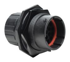 AMPHENOL SINE/TUCHEL RTS716N19PHEC03 CIRCULAR CONNECTOR, RCPT, 19POS, JAM NUT
