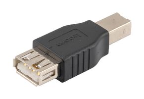 L-COM U2C00042. 适配器, USB, 2.0 A 母-B 公