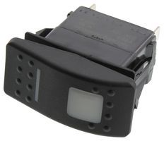 CARLING TECHNOLOGIES V8D2UHNB-AAC00-000 ROCKER SWITCH, SPST, 20A, 12V, PANEL