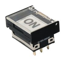 NKK SWITCHES UB16VA001 PB SWITCH, SPDT, 5A, 250V, GREEN, PANEL