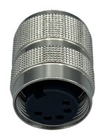 NORCOMP 878-006-203RLS1 CIRCULAR CONNECTOR, RCPT, 6POS, SOLDER