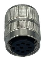 NORCOMP 878-07B-203RLS1 CIRCULAR CONNECTOR, RCPT, 7POS, SOLDER