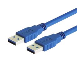 L-COM CAU3AA-03M. 电缆, USB, 3.0, A 插头-A 插头, 11.8英寸