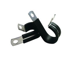 ESSENTRA COMPONENTS SPN-4 CABLE CLAMP, 6.4MM, STEEL, BLACK
