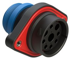 AMPHENOL SINE/TUCHEL AHDP02-24-09SR-STA 9 POSITION PANEL MOUNT RECEPTACLE, SOCKET, SHELL SIZE 24, REDUCED DIAMETER SEAL (BLUE), SMALL THREAD ADAPTER 86AK2718
