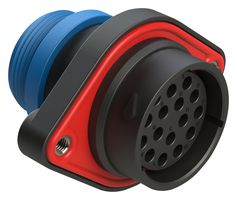 AMPHENOL SINE/TUCHEL AHDP02-24-16SR-STA 16 POSITION PANEL MOUNT RECEPTACLE, SOCKET, SHELL SIZE 24, REDUCED DIAMETER SEAL (BLUE), SMALL THREAD ADAPTER 86AK2726