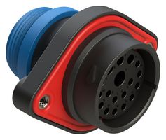 AMPHENOL SINE/TUCHEL AHDP02-24-18SR-STA 18 POSITION PANEL MOUNT RECEPTACLE, SOCKET, SHELL SIZE 24, REDUCED DIAMETER SEAL (BLUE), SMALL THREAD ADAPTER 86AK2730