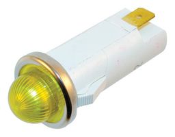 WAMCO WL-1091QM7-24V PANEL MOUNT INDICATOR, LED, 12.7MM, YELLOW, 28V