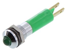 WAMCO WL-19040351 PANEL MOUNT INDICATOR, LED, 8MM, GREEN,