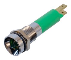 WAMCO WL-19050451. PANEL MOUNT INDICATOR, LED, 8MM, GREEN,