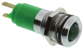 WAMCO WL-19210251 发光二极管指示灯, 14MM, 12V, 绿色