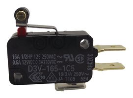 OMRON ELECTRONIC COMPONENTS D3V-16G5-1C25-K 微动开关, SPDT, 16A, 250VAC, 200GF
