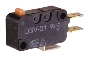 OMRON ELECTRONIC COMPONENTS V-16-1A6. 微动开关, SPDT, 16A, 250VAC, 400GF