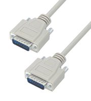 L-COM CSMN15MM-5. 电缆组件, 15P D-SUB 插头-插头, 5英尺
