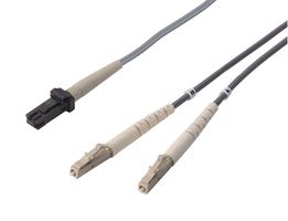 L-COM FODPMT-LC-01 FO CABLE, MTRJ-LC DUPLEX, OM1, 3.3
