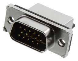 AMPHENOL COMMUNICATIONS SOLUTIONS MDBE15PE766 连接器, HD-D-SUB, 公, DE, 15路, 焊接
