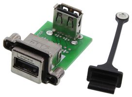 AMPHENOL COMMUNICATIONS SOLUTIONS MUSBRAE1135 USB CONN, 2.0 TYPE A, RCPT, 4POS, PANEL