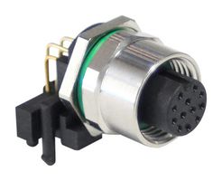 BULGIN LIMITED PXMBNI12RAF12APCM12. 传感器连接器, M12, 母, 12路, A 编码