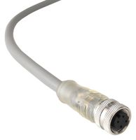 BULGIN LIMITED PXPPNP12FBF04ACL050PVC. 传感器电缆, 4P M12 母-自由线端, 16.4