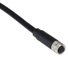 BULGIN LIMITED PXPPVC08FBF08ACL010PVC. SENSOR CORD, 8P M8 RCPT-FREE END, 3.3FT