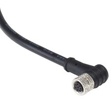 BULGIN LIMITED PXPPVC08RAF08ACL010PVC. 传感器电缆, 8P M8 母-自由线端, 3.3英尺