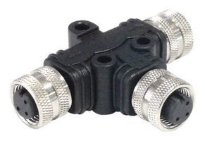 BULGIN LIMITED PXPPVC08TSFF03AFBBFB. 传感器分接器, 3P M8 母-2 X M8 母