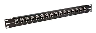 L-COM PR175C6-16S 配线板, CAT6, 1U, 16端口