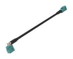 AMPHENOL RF 095FJZFJZAH-012. 射频同轴电缆, FAKRA 直角 母-母, 12英寸