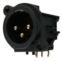 IO AUDIO TECHNOLOGIES IO-XLR3-M-EH 连接器, XLR, 直角 插座, 3路, PCB