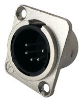 IO AUDIO TECHNOLOGIES IO-XLR5-M-JL 连接器, XLR, 公, 5路, 面板