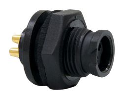 SWITCHCRAFT/CONXALL W17882-4SG-P-300 圆形连接器, 母, 4路, 面板