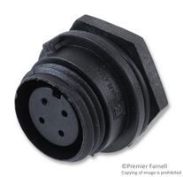 BULGIN LIMITED PX0412/04/S/4550 CIRCULAR CONNECTOR, RECEPTACLE, 4 POSITION, PANEL