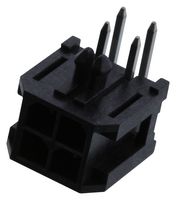AMPHENOL COMMUNICATIONS SOLUTIONS G881A04001TEU CONN, R/A HEADER, 4POS, 2ROW, 3MM