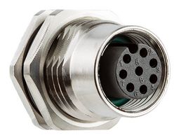 AMPHENOL LTW SM12A-05PFFS-SF8001. SENSOR CONN, M12, RCPT, 5POS, PANEL