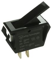 CARLING TECHNOLOGIES TA22B-TLB-B 船型开关, SPDT, 20A, 250V, 黑色