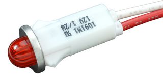 VCC / VISUAL COMMUNICATIONS COMPANY 1091M1-12V 面板指示灯, LED, 红色