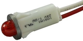 VCC / VISUAL COMMUNICATIONS COMPANY 1091M1-24V 发光二极管灯, 红色